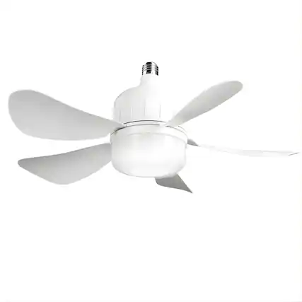 Front. Kitcheniva - Ceiling Socket Fan Light 12W For Bedroom And Living Room - White.
