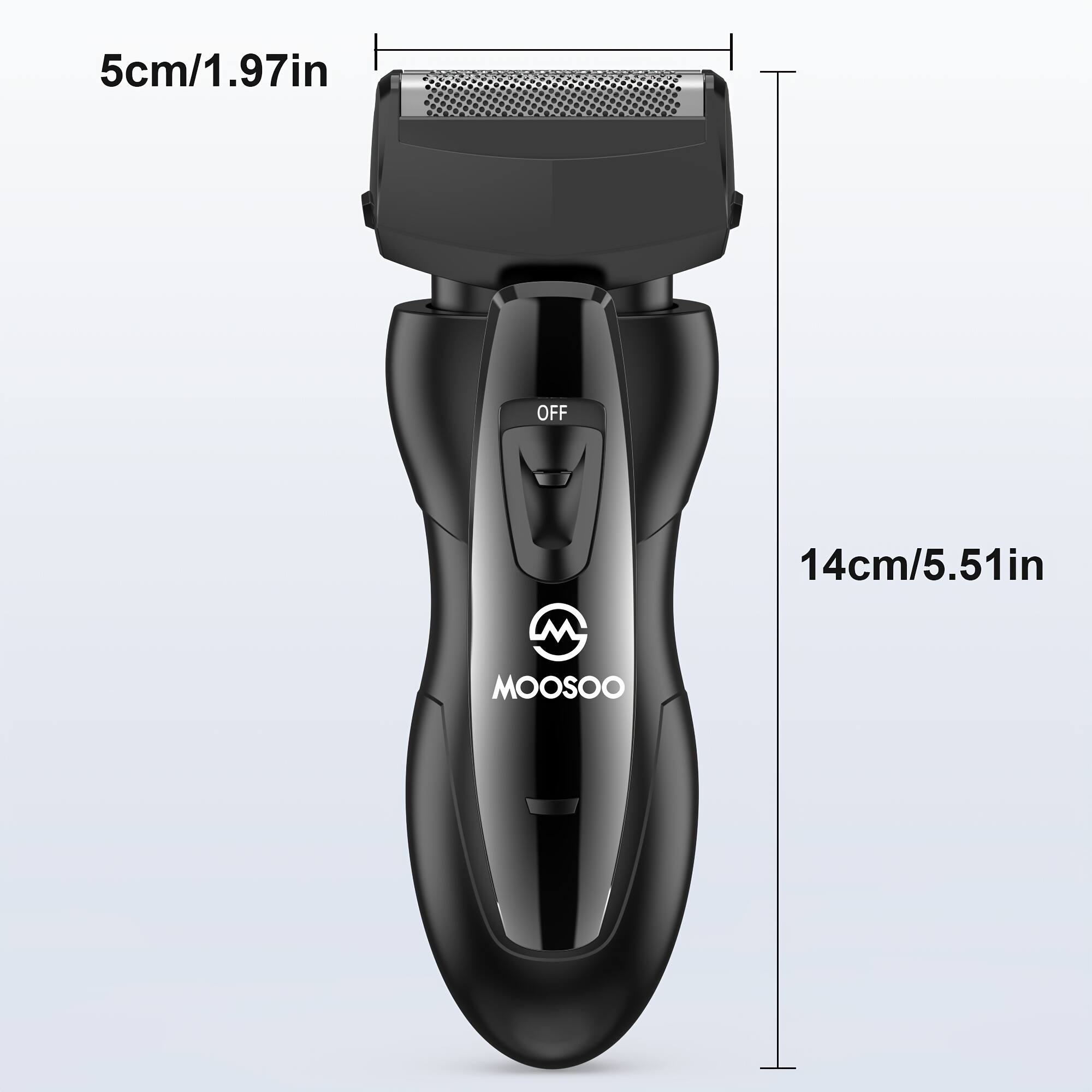 5cm/1.97in OFF 14cm/5.51in MOOSOO