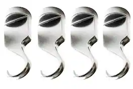 Cooks Standard - Solid Cast Aluminum Ceiling Wall Hanging Pot Rack Hooks for, (Set of 4)