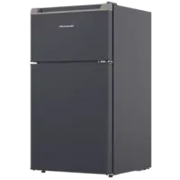 Frigidaire Compact Refrigerator with Top Freezer - 2 Door Fridge with 3.2 Cu Ft, Contemporary Series, Black - Matte Black - Front_Zoom