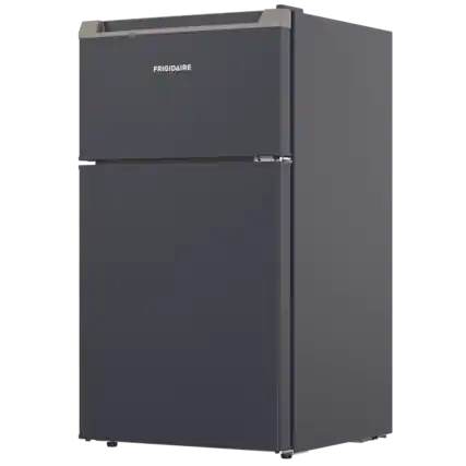 Front. Frigidaire - Compact Refrigerator with Top Freezer - 2 Door Fridge with 3.2 Cu Ft, Contemporary Series, Black - Matte Black.