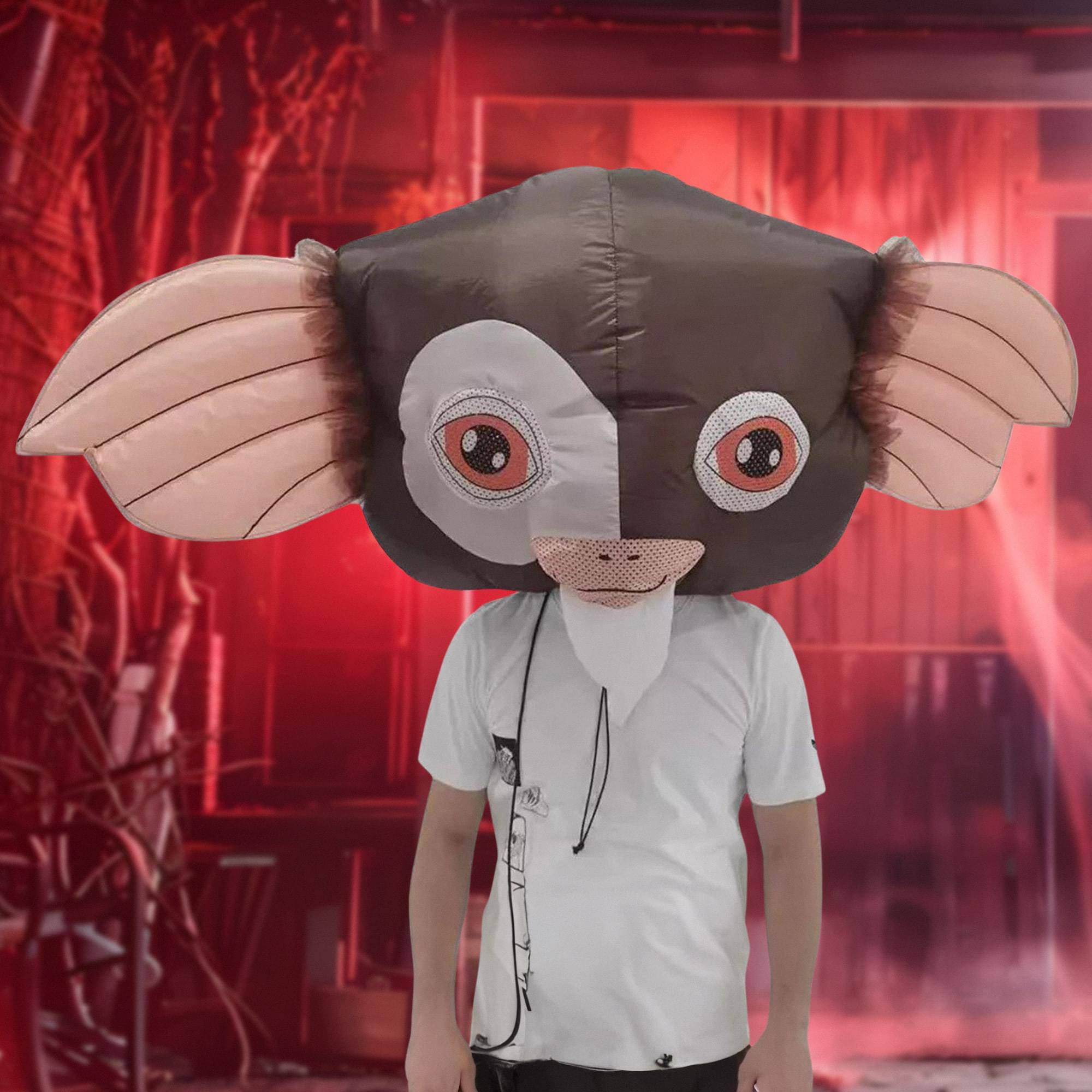 Alt View 10. Studio Halloween - Mischief Maker Gremlins Inspired Bobble Head Adult Costume - Brown.