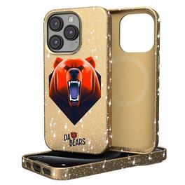 Keyscaper - NFL - Chicago Bears 2024 Illustrated Limited Edition Bling iPhone Case - 14 - Gold