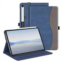 Kitcheniva - Multi-Angle Viewing Stand Case For Samsung Galaxy Tab S10 Lite/ Tab S10 FE - Denim Indigo