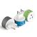 Front. Orei - OREI Europe Travel Plug Adapter – 3 Pack – Type C – Dual USA Inputs – Safe Grounded Use for Phones, Laptops & More - Blue.