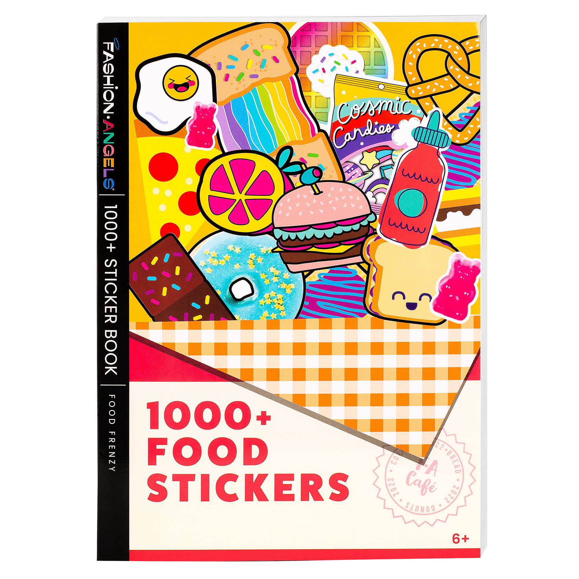 FASHIONANGELS Cosmic Cardies 1000+ STICKER BOOK FOOD 1000+ + 22 FRENZY FOOD 03 +A 2-BREAD STICKERS 2022 Caf 2022 SIANOO 6+