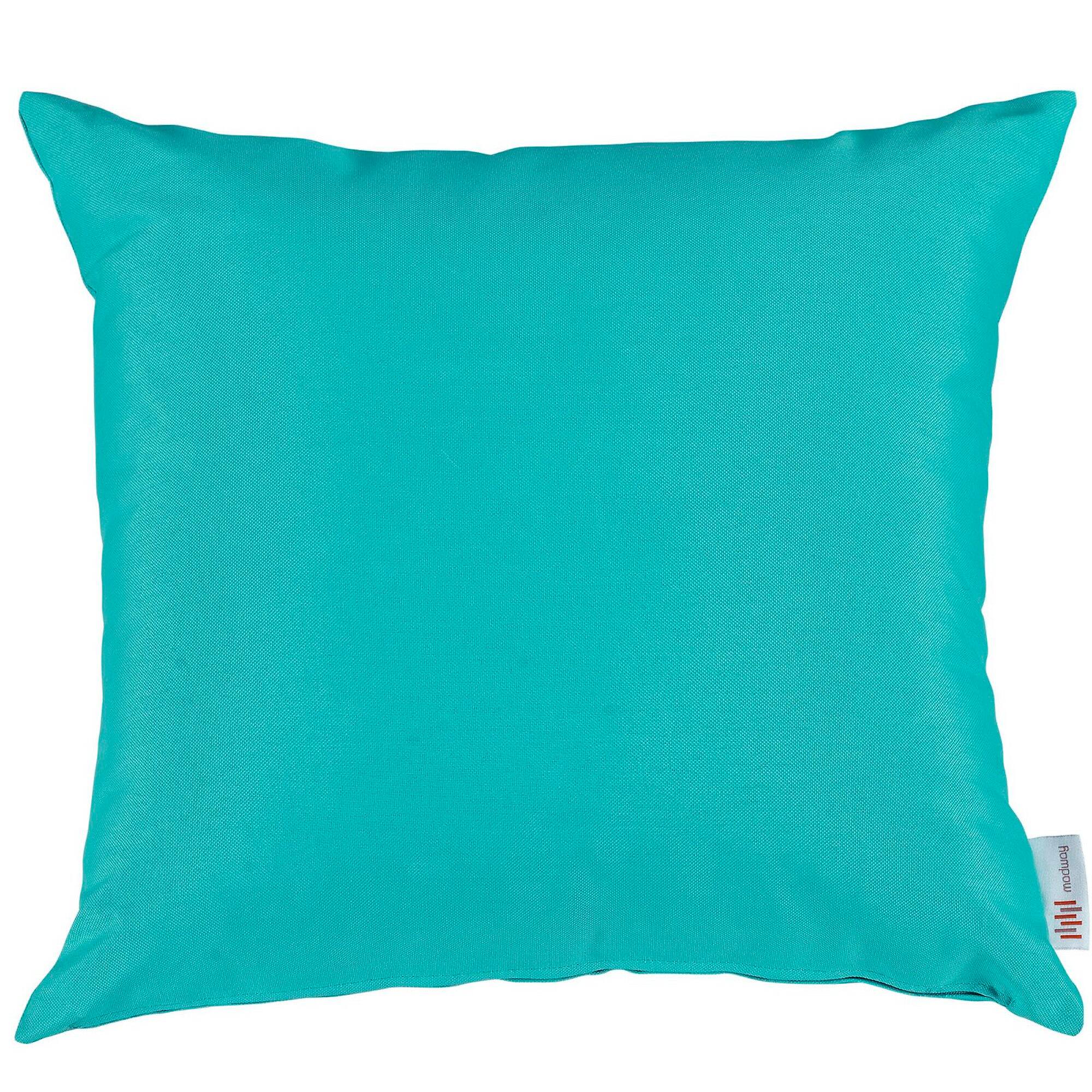 Left. Modway - Convene 2 Piece Outdoor Patio Pillow Set by Modway - Turquoise.