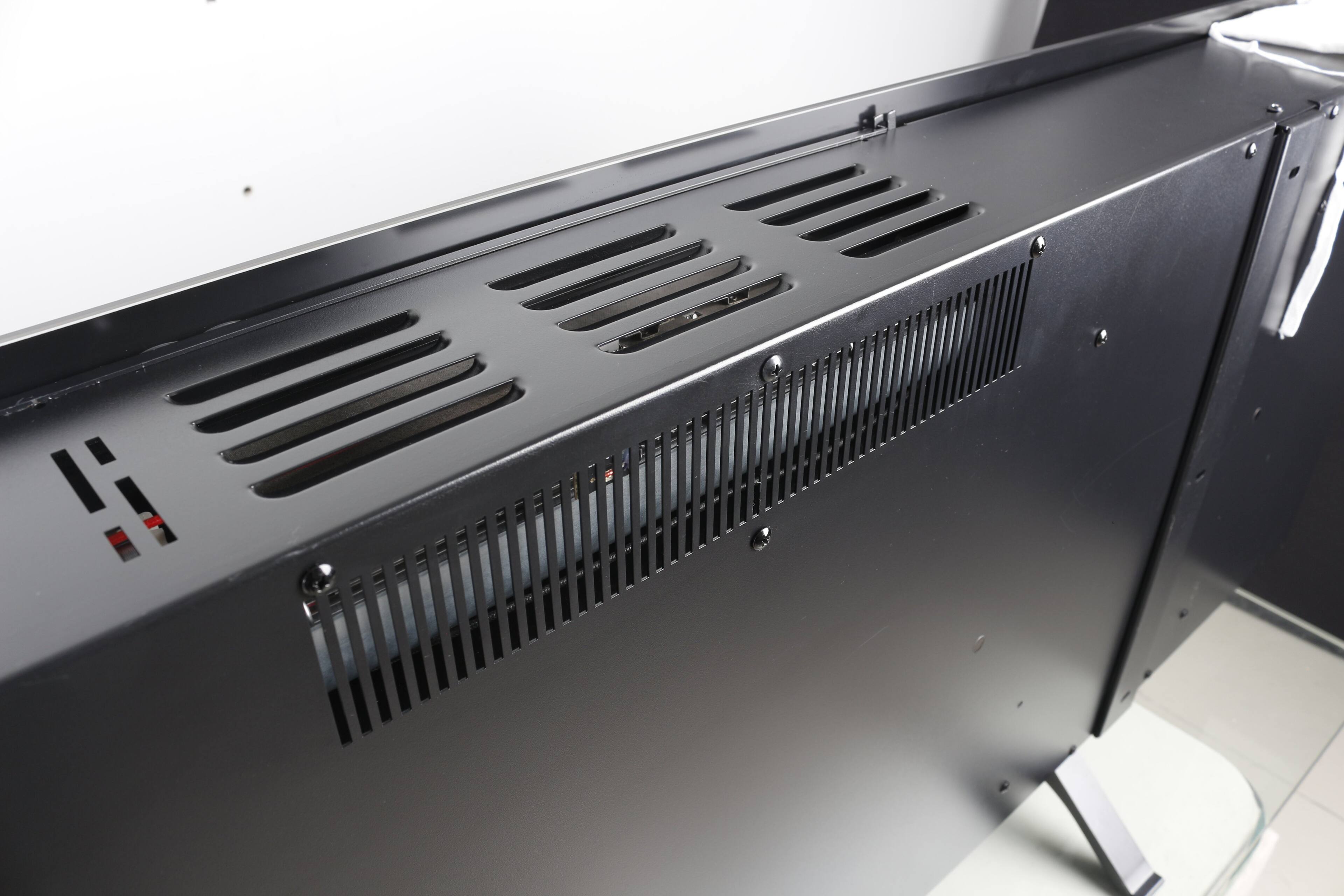 Alt View 6. Tiramisubest - Smart 60" WiFi-Enabled Electric Fireplace Heater, Recessed in-Wall and Wall-Mounted - Antique Black.