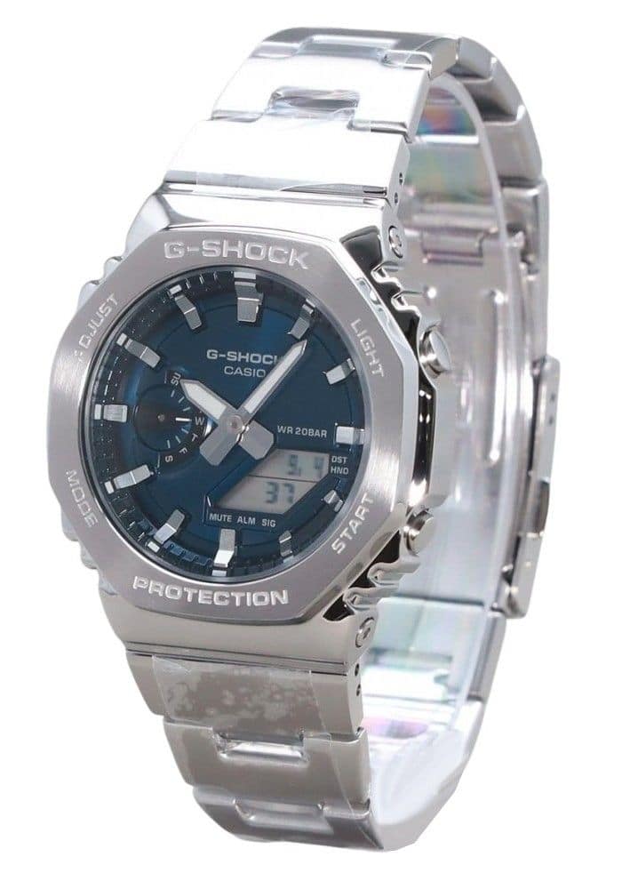 Casio - G-Shock G-Steel Analog Digital Dial Quartz GM-2110D-2B 200M Men's Watch - Blue