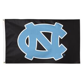 WinCraft - North Carolina Tar Heels 3' x 5' Single-Sided Vibrant Deluxe Flag - Black