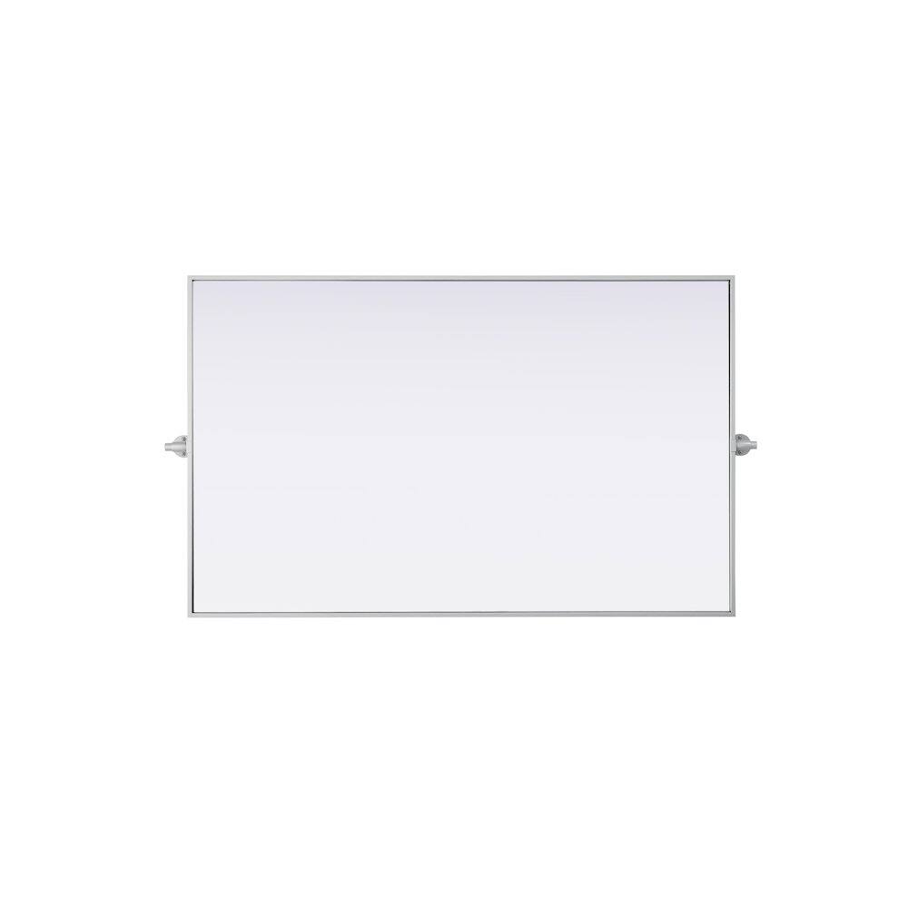 Alt View 1. Elegant Kitchen and Bath - Amoura 48X30 Pivot Mirror In Silver - Silver.