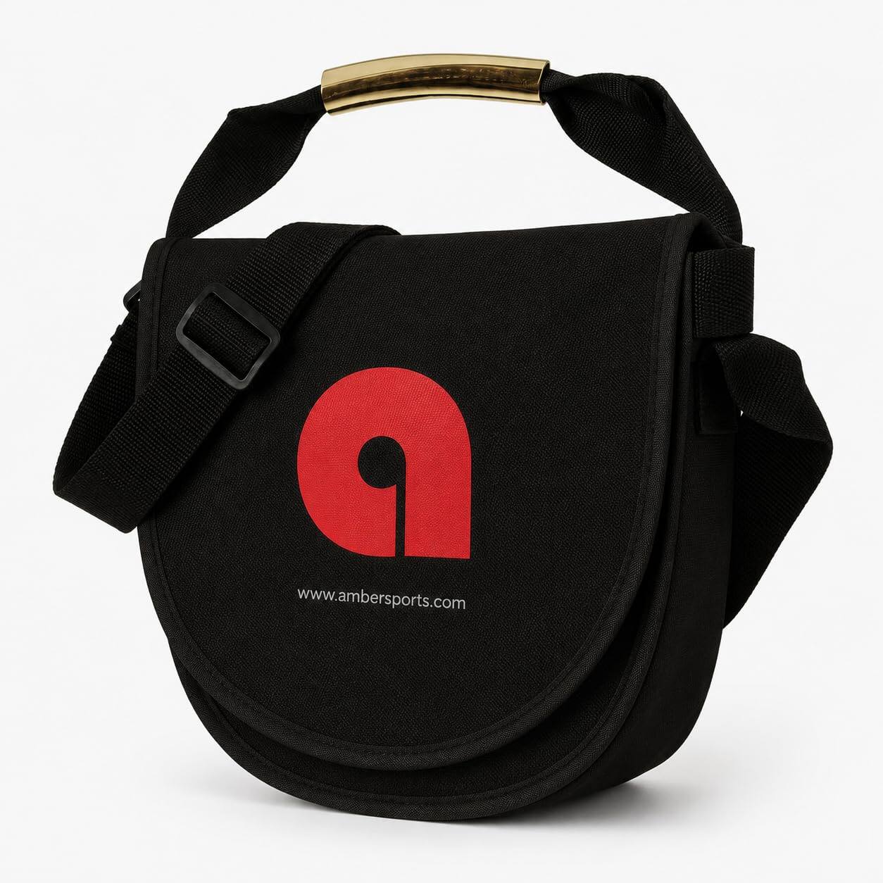 Front. Amber Sporting Goods - Discus & Shot Put Carrier Bag Ultimate Track & Field Equipment - Durable, Versatile, and Convenient - None.