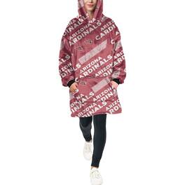 Pegasus - Arizona Cardinals 60" x 80" Repeat Logo Hoodie Bloncho - Multicolor