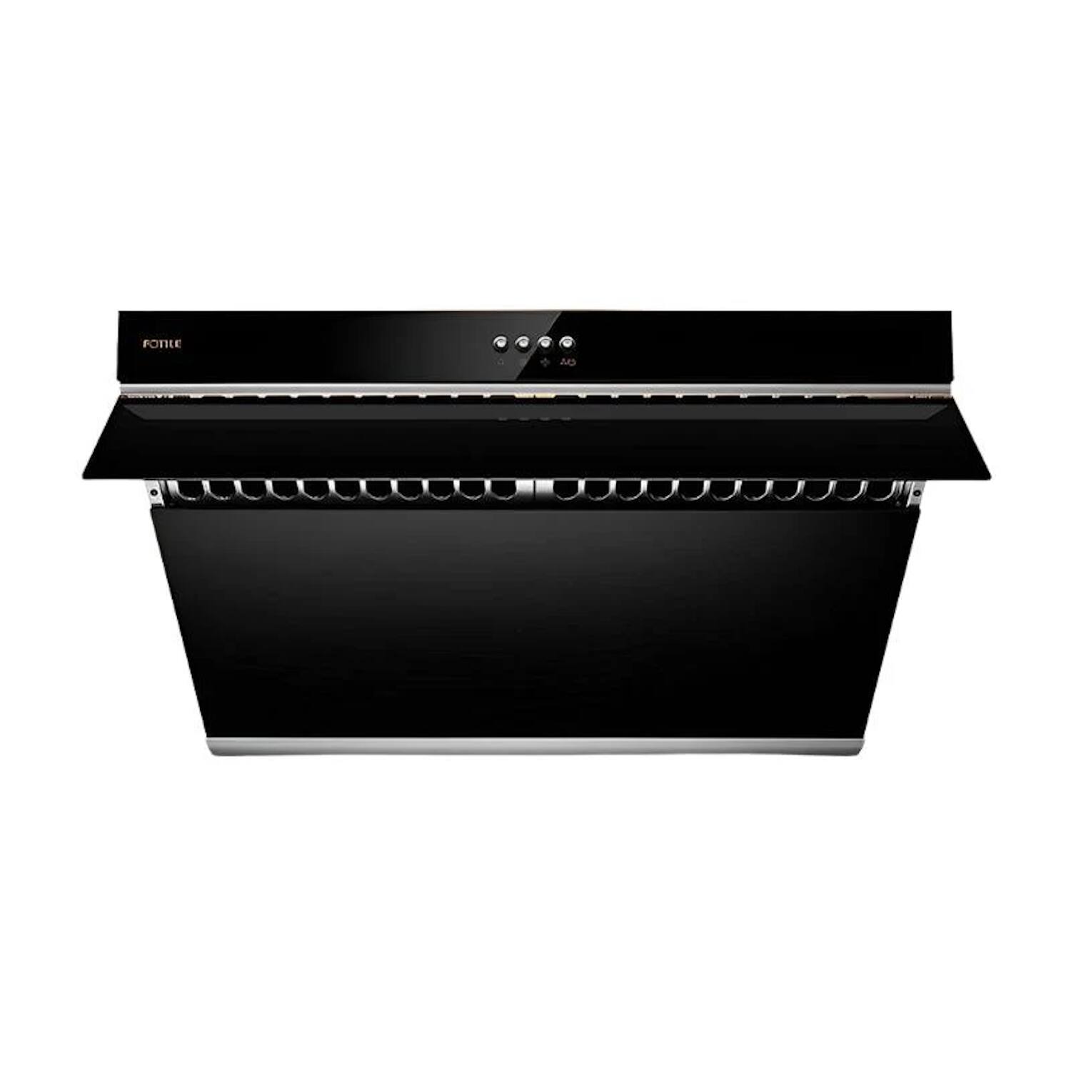 Front. FOTILE - FOTILE 30" 850CFM Under Cabinet|Wall Mount Range Hood in Black Tempered Glass - Black.