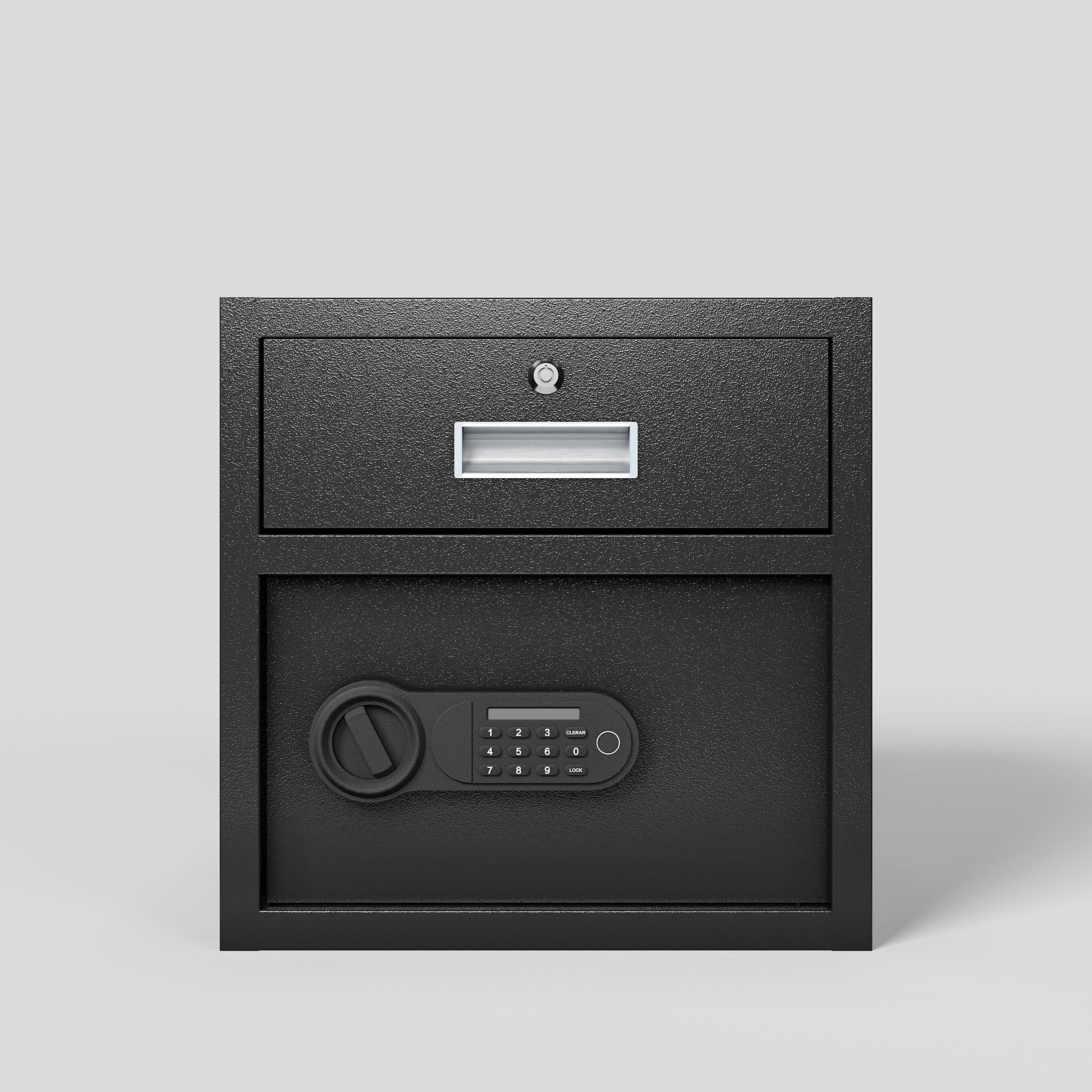 Lycvki - Steel Security Safe with Electronic Keypad Lock for Cash Jewelry and Documents