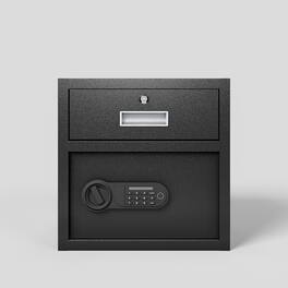 Lycvki - Steel Security Safe with Electronic Keypad Lock for Cash Jewelry and Documents
