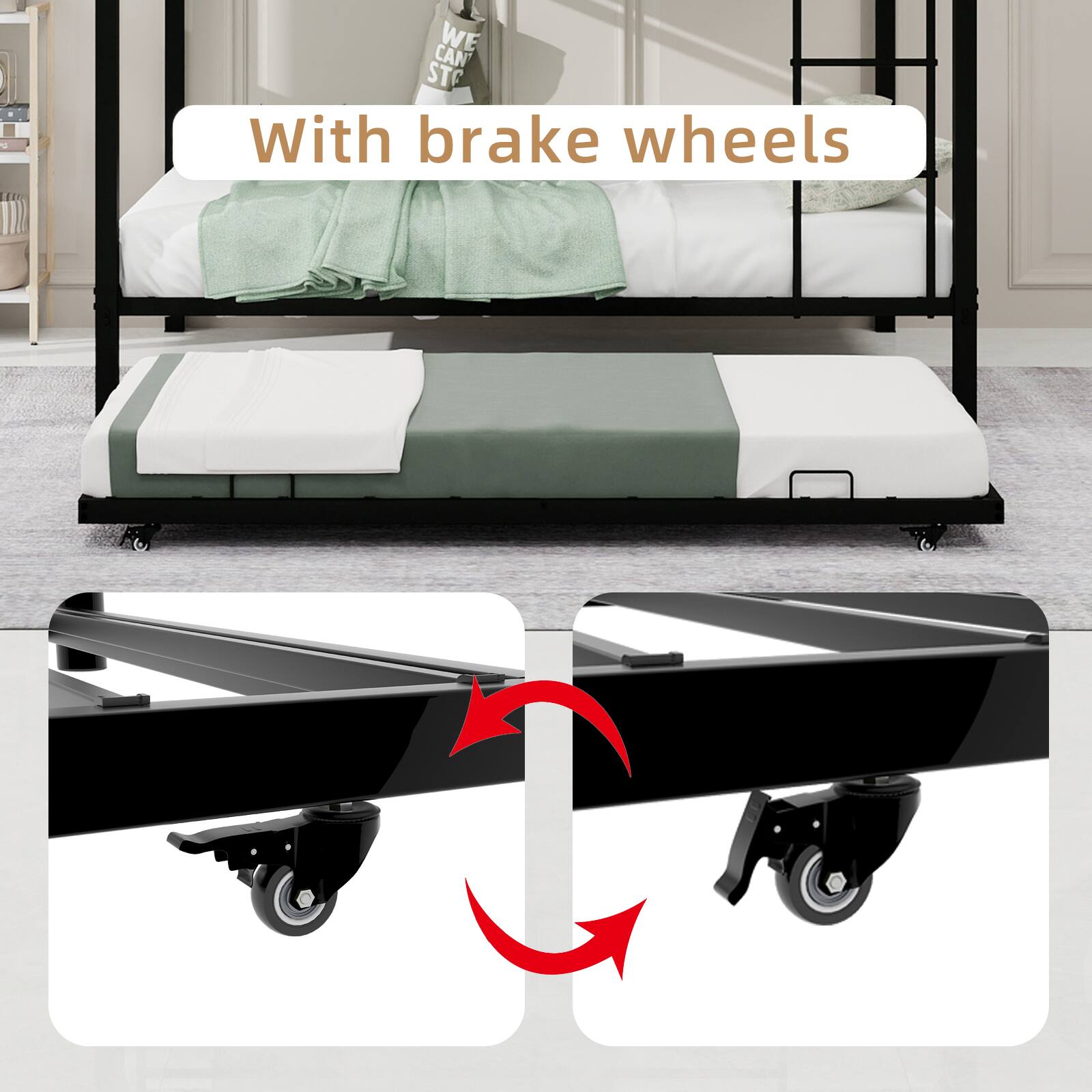 With brake wheels