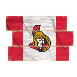 Fan Creations - Ottawa Senators 3-Plank Team Flag - Multicolor