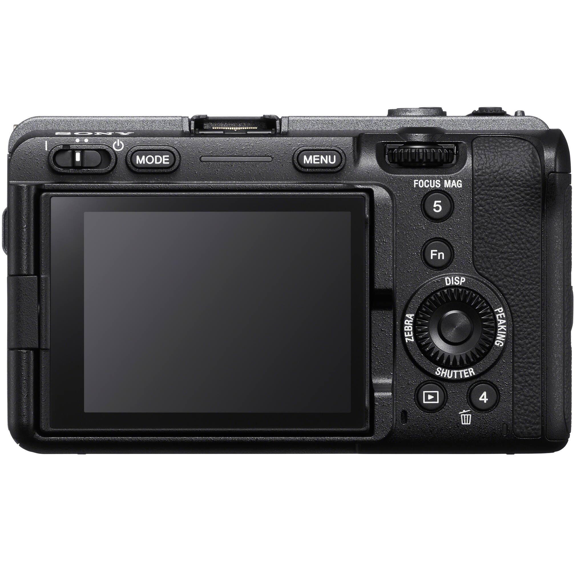 I MODE MENU FOCUS MAG 5 Fn ZEBRA DISP SHUTTER PEAKING 4