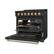 Alt View 3. Thor Kitchen - Gordon Ramsay Series by Thor Kitchen 6.0 Cu. Ft Freestanding Gas Range with Bronze Hardware - Black.