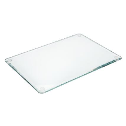 Front. Floortex - Glass Craft Mat Protector - 19" x 24" - Crystal Clear.