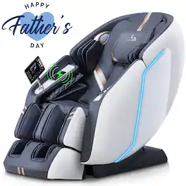 MassaMax - MT398 4D Massage Chair Full Body Stretch,Zero Gravity with Heat Therapy,Extended Footrest,Foot Rollers - White