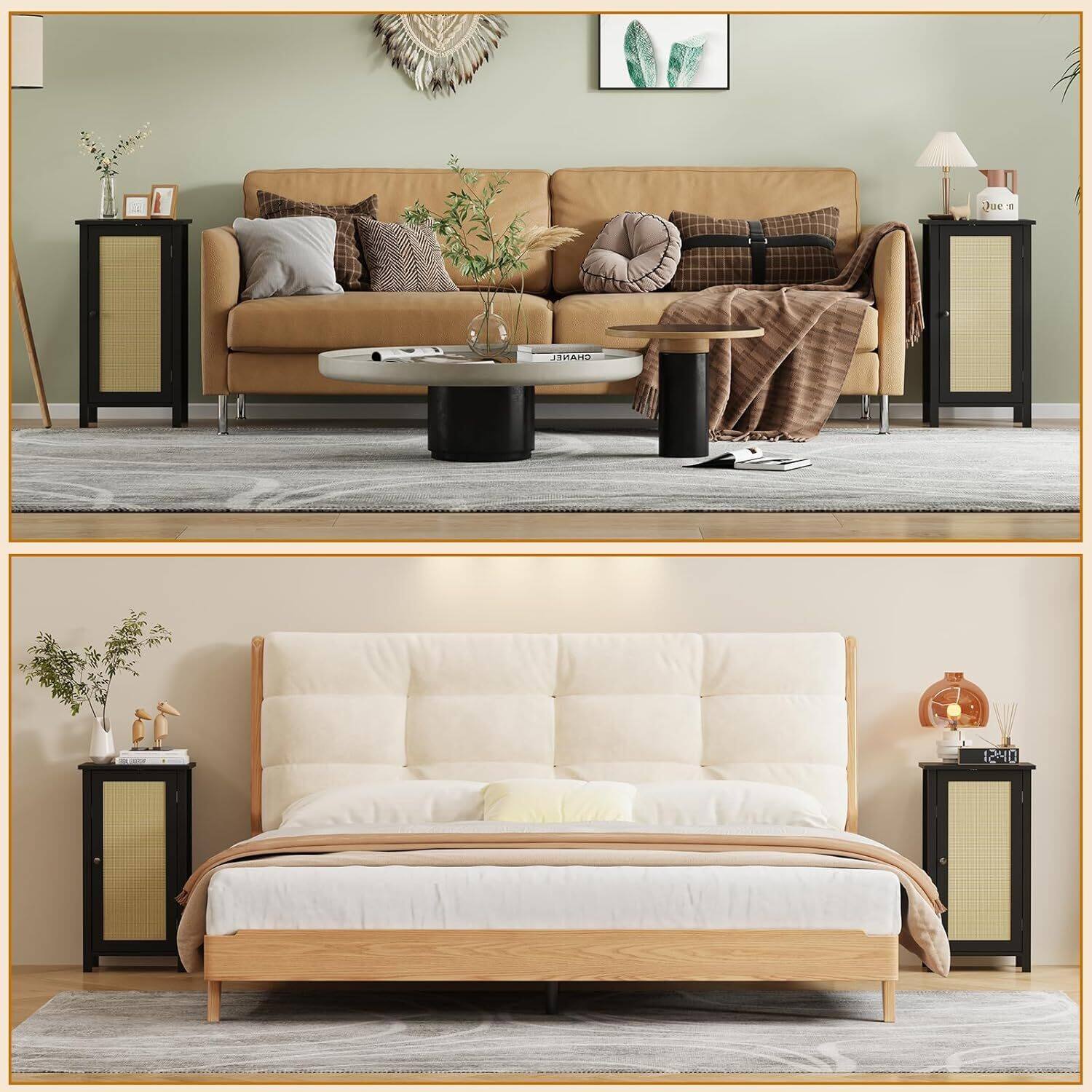 Sure, here is the corrected and grouped text from the image:

---

**Top Image:**

- CHANE 12:40

**Bottom Image:**

- Due n

---

The text "CHANE 12:40" appears in the top image, and "Due n" appears in the bottom image.