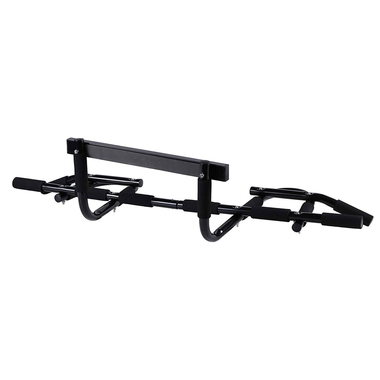 Alt View 2. HolaHatha - HolaHatha Home Workout Door Pull Up Chin Up Bar for Doorway Exercise Fitness - Black.