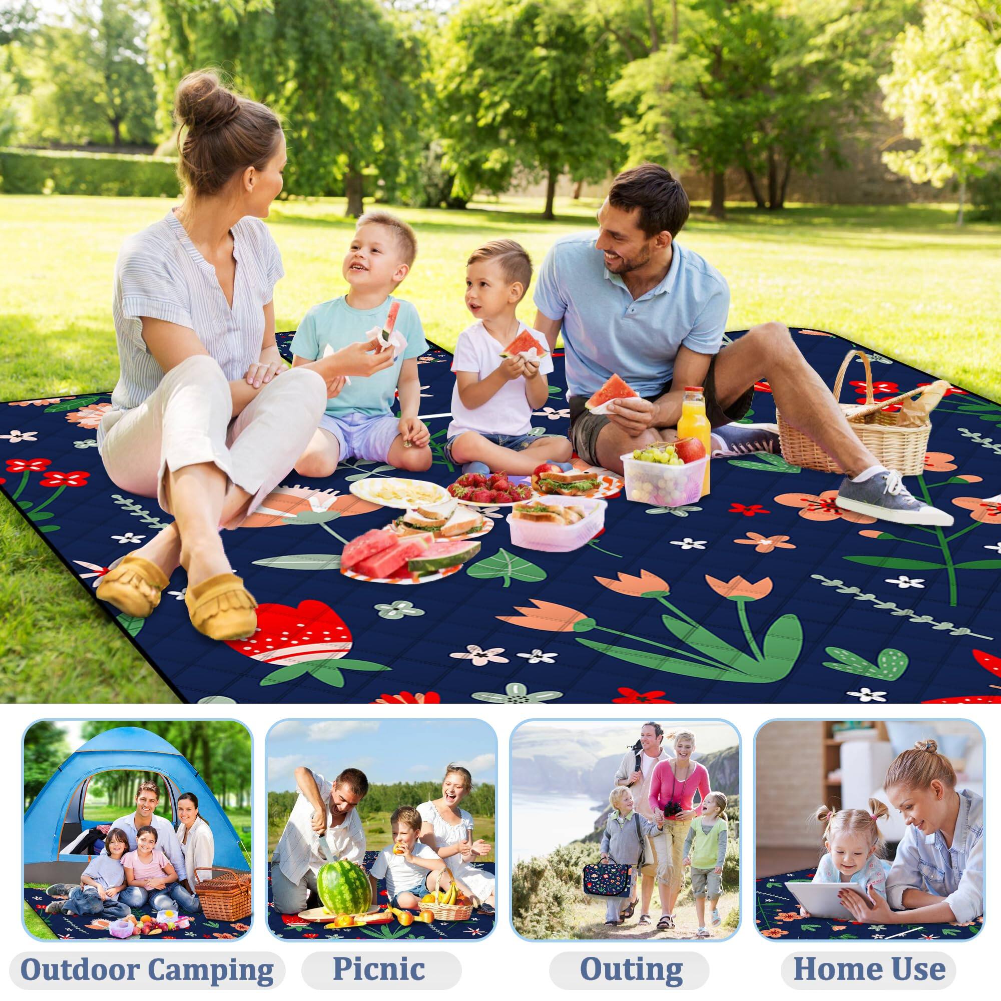 Outdoor Camping  
Picnic  
Outing  
Home Use