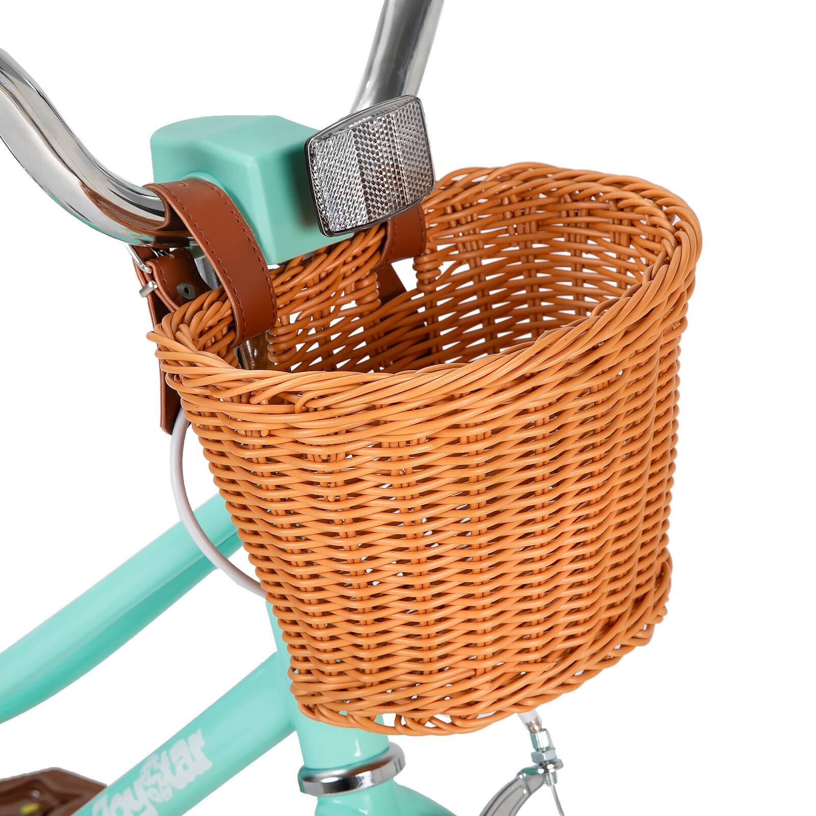 Alt View 4. JOYSTAR - JOYSTAR Fantasy 14 Inch Kids Bike with Training Wheels & Basket, Children's Bike for 3-5 Years Old Boys Girls, Green - Green.