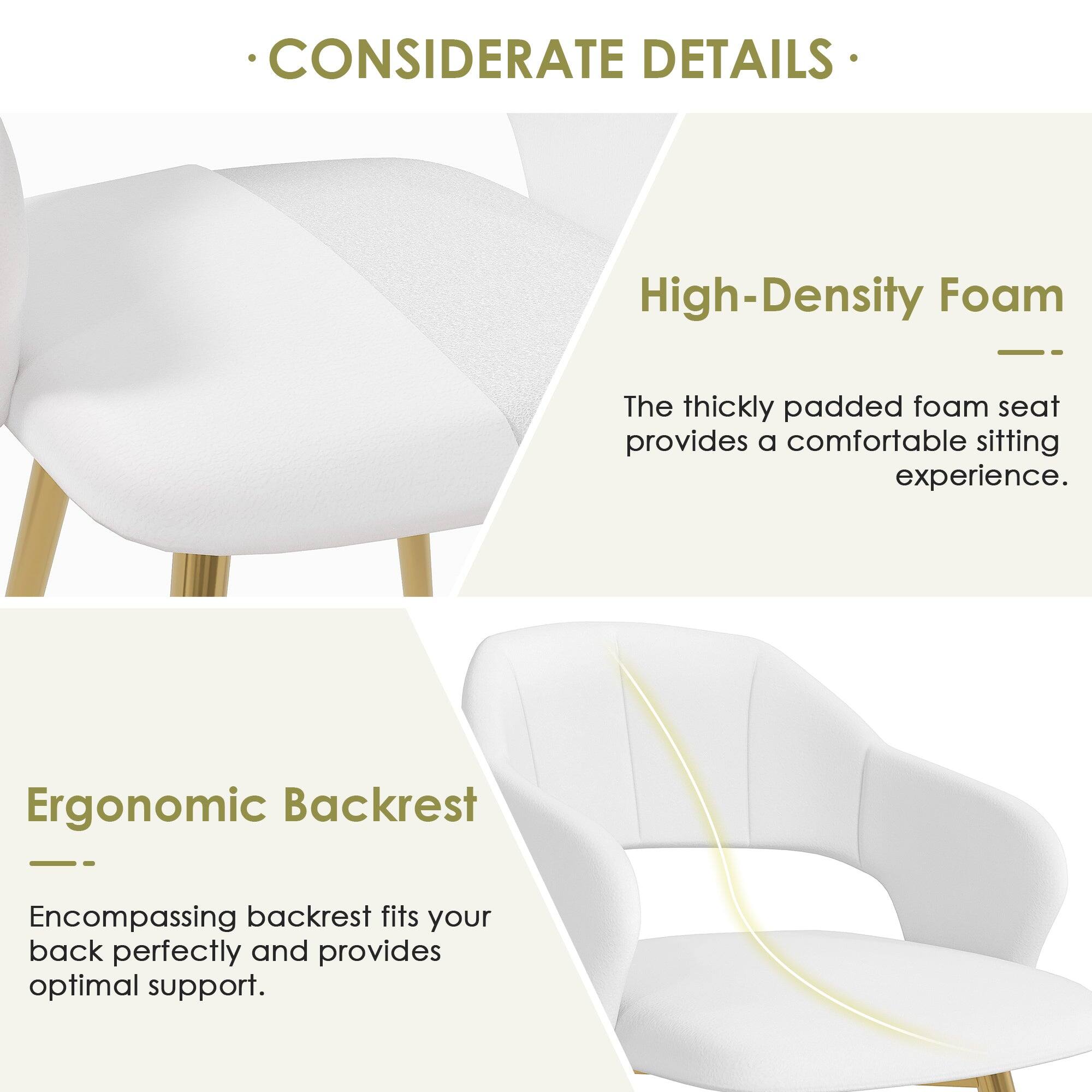 CONSIDERATE DETAILS

High-Density Foam  
The thickly padded foam seat provides a comfortable sitting experience.

Ergonomic Backrest  
Encompassing backrest fits your back perfectly and provides optimal support.