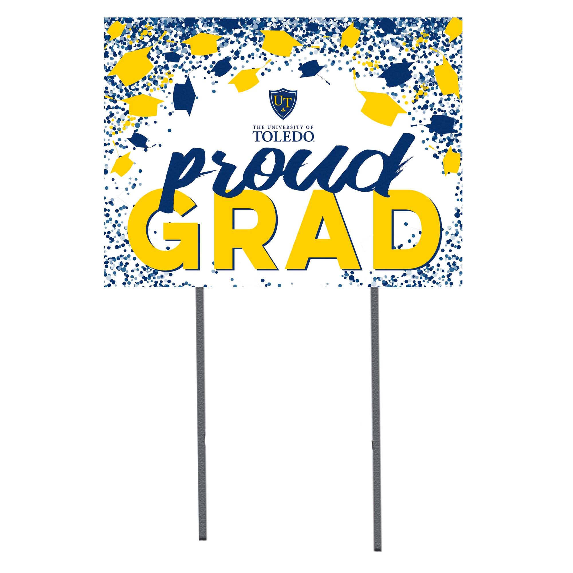Toledo Rockets 18" x 24" Proud Grad Yard Sign