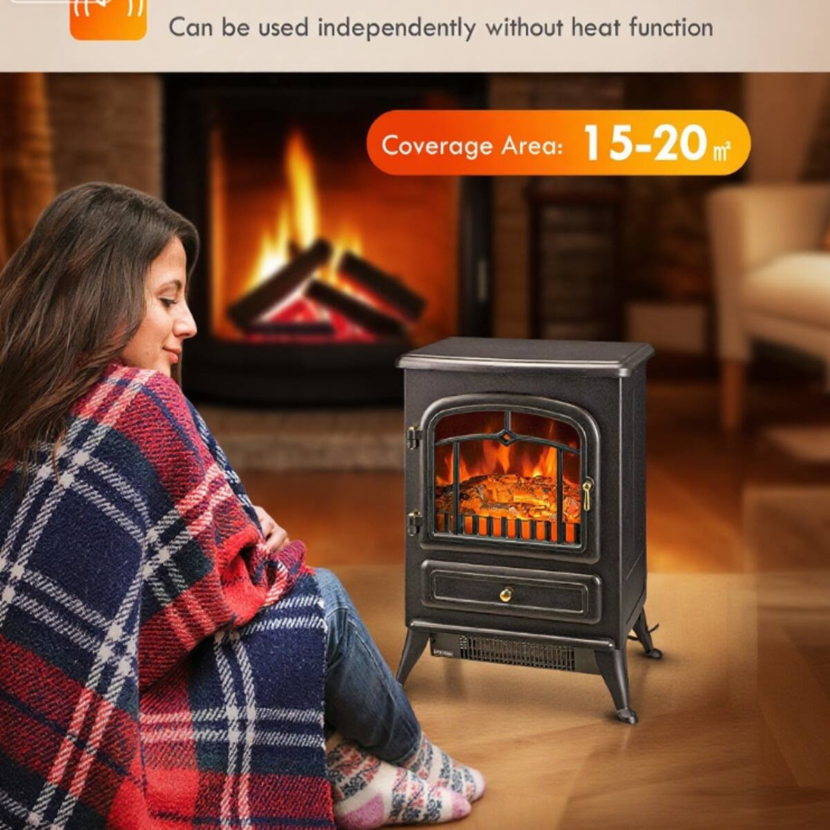 Can be used independently without heat function  
Coverage Area: 15-20 m²