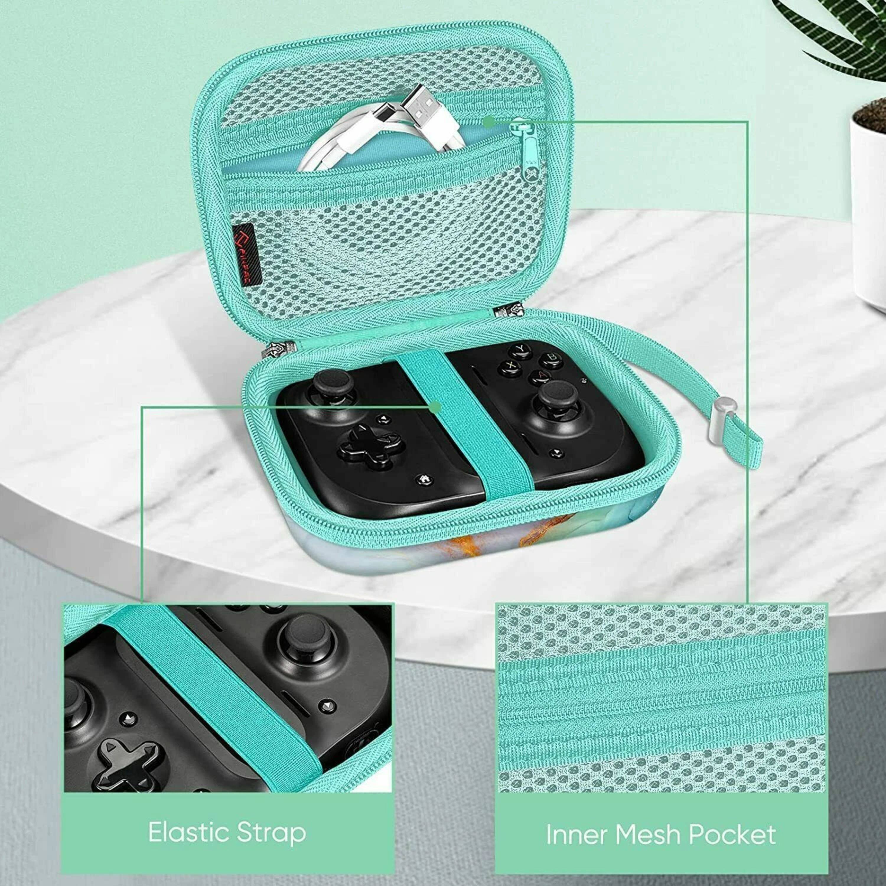 Elastic Strap Inner Mesh Pocket