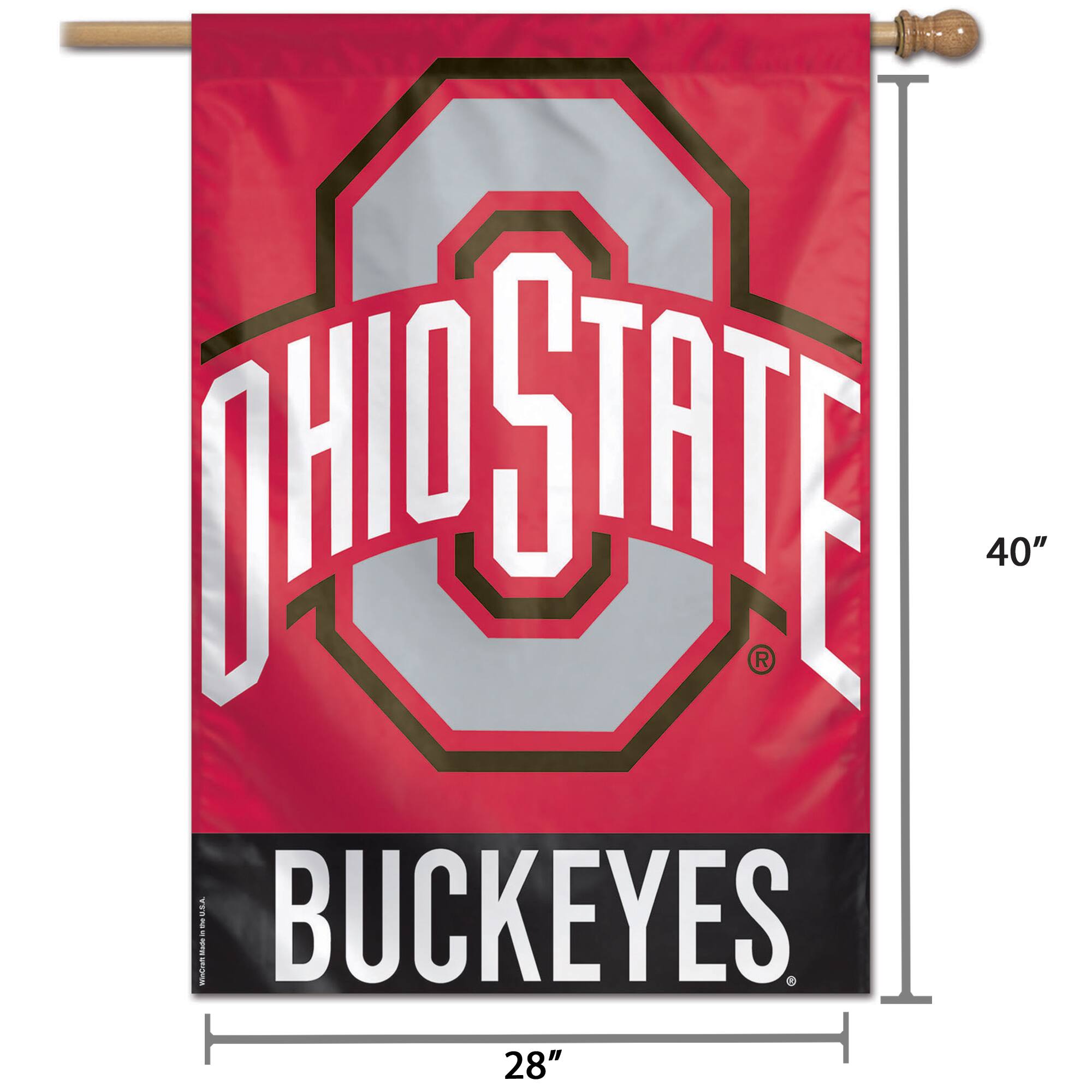 OHIO STATE  
BUCKEYES  

40"  
28"