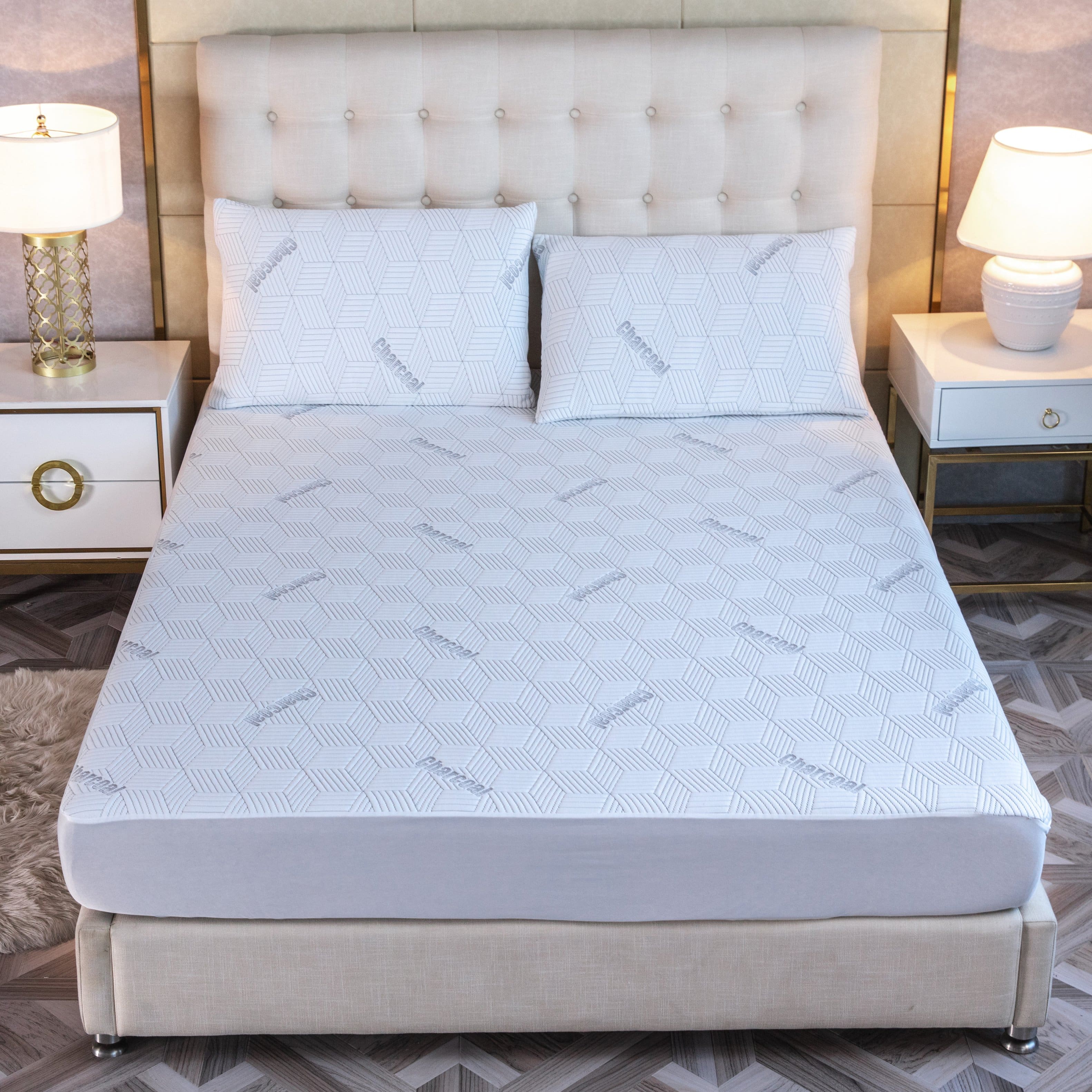 Bibb Home - Charcoal Infused Waterproof Mattress Pad - Standard price history on PriceWatchPro