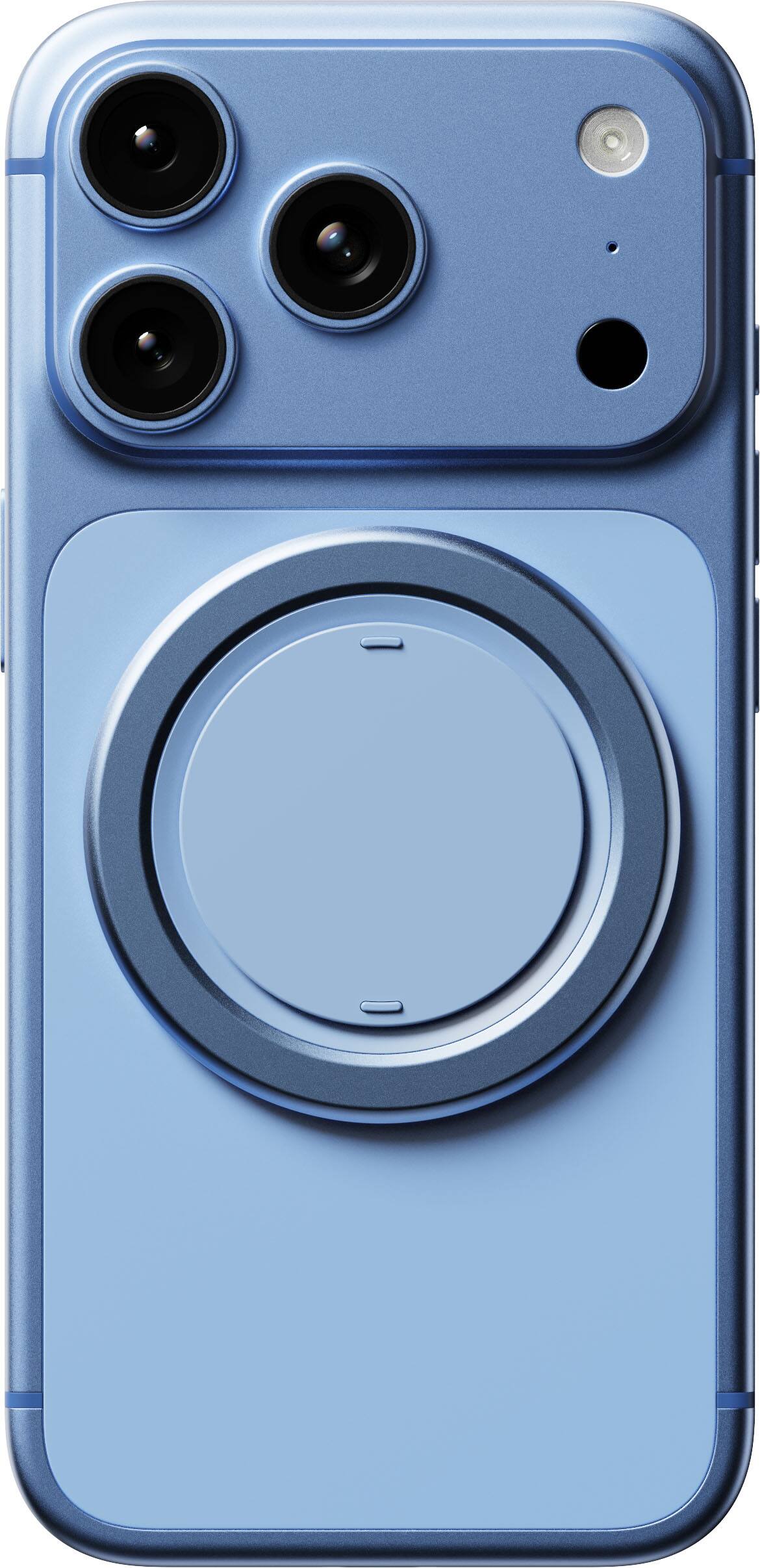 Alt View 2. OhSnap - Grip- Magnetic UltraThin Universal Phone Grip and Stand, Magsafe compatible for Apple iPhones/Universal - Light blue.