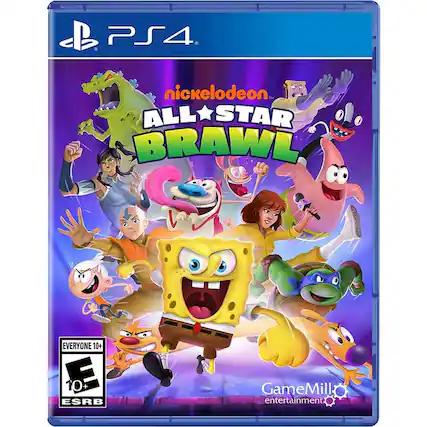 PS4
Nickelodeon
ALL STAR BRAWL
EVERYONE 10+
ESRB
GameMill Entertainment - E10+ (Everyone 10+)