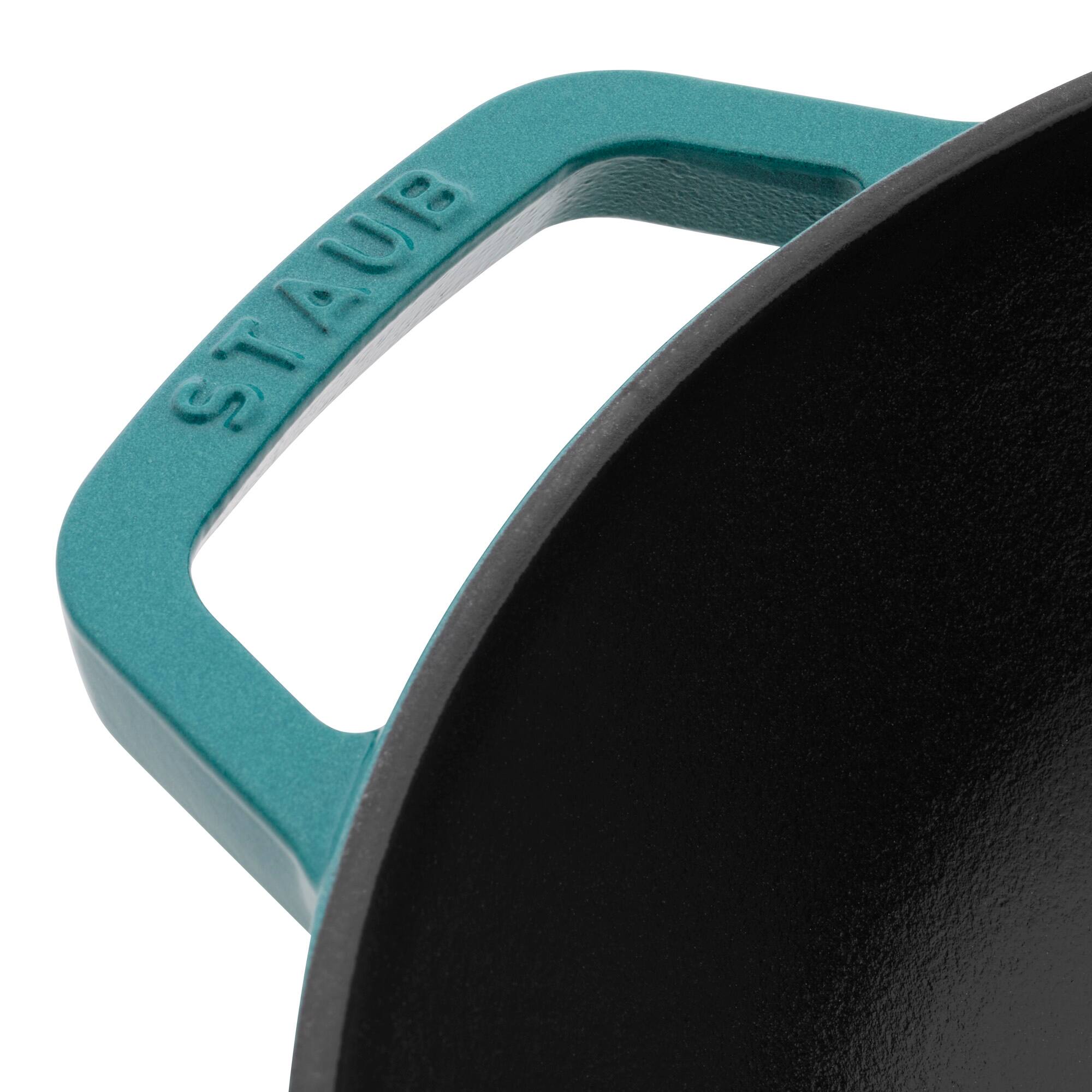 Alt View 1. Staub - Staub Cast Iron Perfect Pan , Dutch Oven, 4.5-quart,  serves 4-5, Made in France, Turquoise - Turquoise.