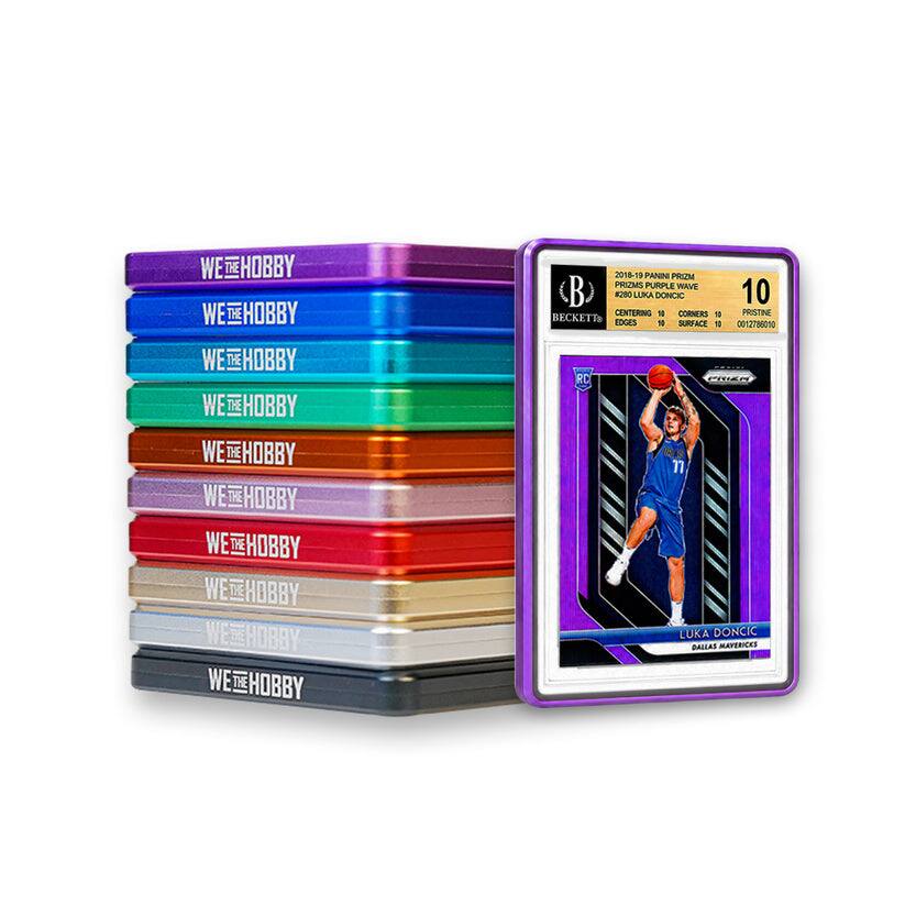 WeTheHobby Aluminum SHARKTOOTH Graded Card Case for BGS 35PT - Purple - Purple