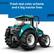 Fresh teal color scheme and 4 big tractor tires