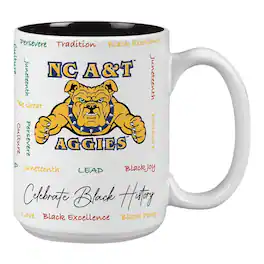 Indigo Falls - North Carolina A&T Aggies 15oz. Black History Month Mug - Multicolor