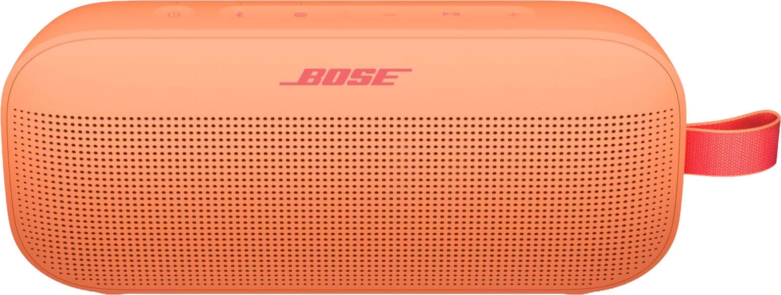 Front. Bose - SoundLink Flex (2nd Gen) Portable Bluetooth Speaker with Waterproof/Dustproof Design - Sunset Peach.