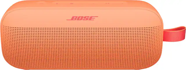 Front. Bose - SoundLink Flex (2nd Gen) Portable Bluetooth Speaker with Waterproof/Dustproof Design - Sunset Peach.
