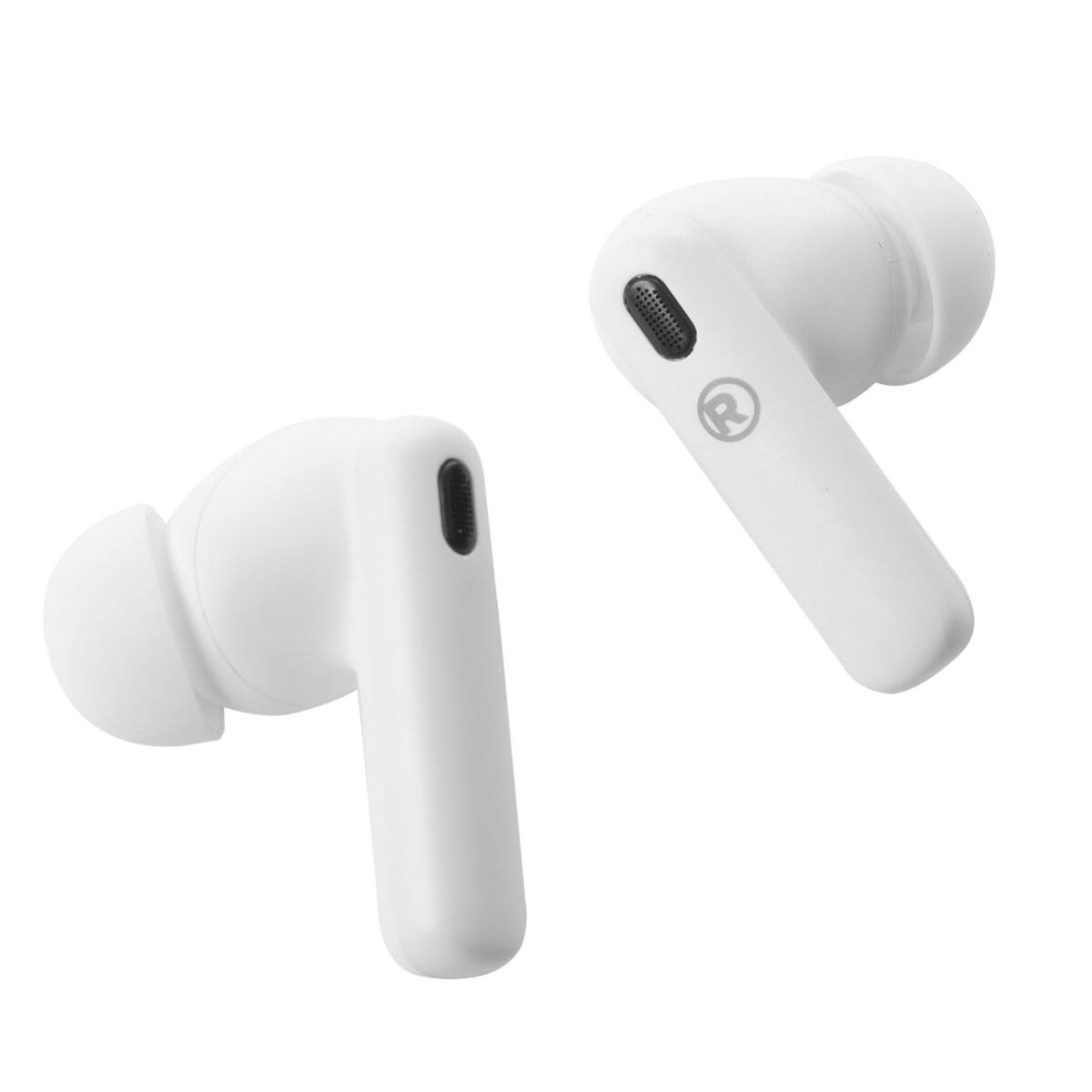 Alt View 1. RadioShack - True Wireless Headphones 400MAH Active Noise Cancelling IPX5 3304381 - White.
