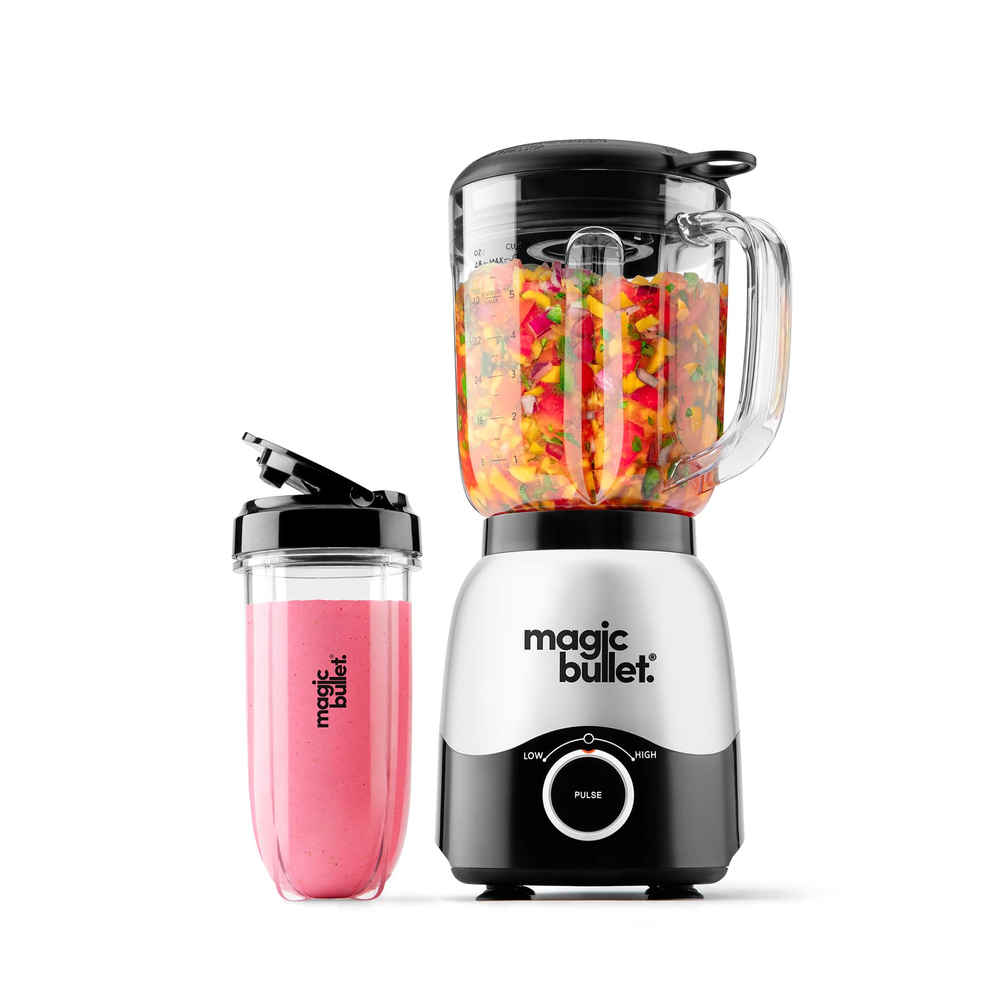 Magic Bullet - Full Size Blender Combo 48-oz - Silver