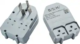 Bosch - 240-Volt NEMA 14-30P to 6-15R 4-Prong Dryer Power Cord Plug Adaptor - Multi