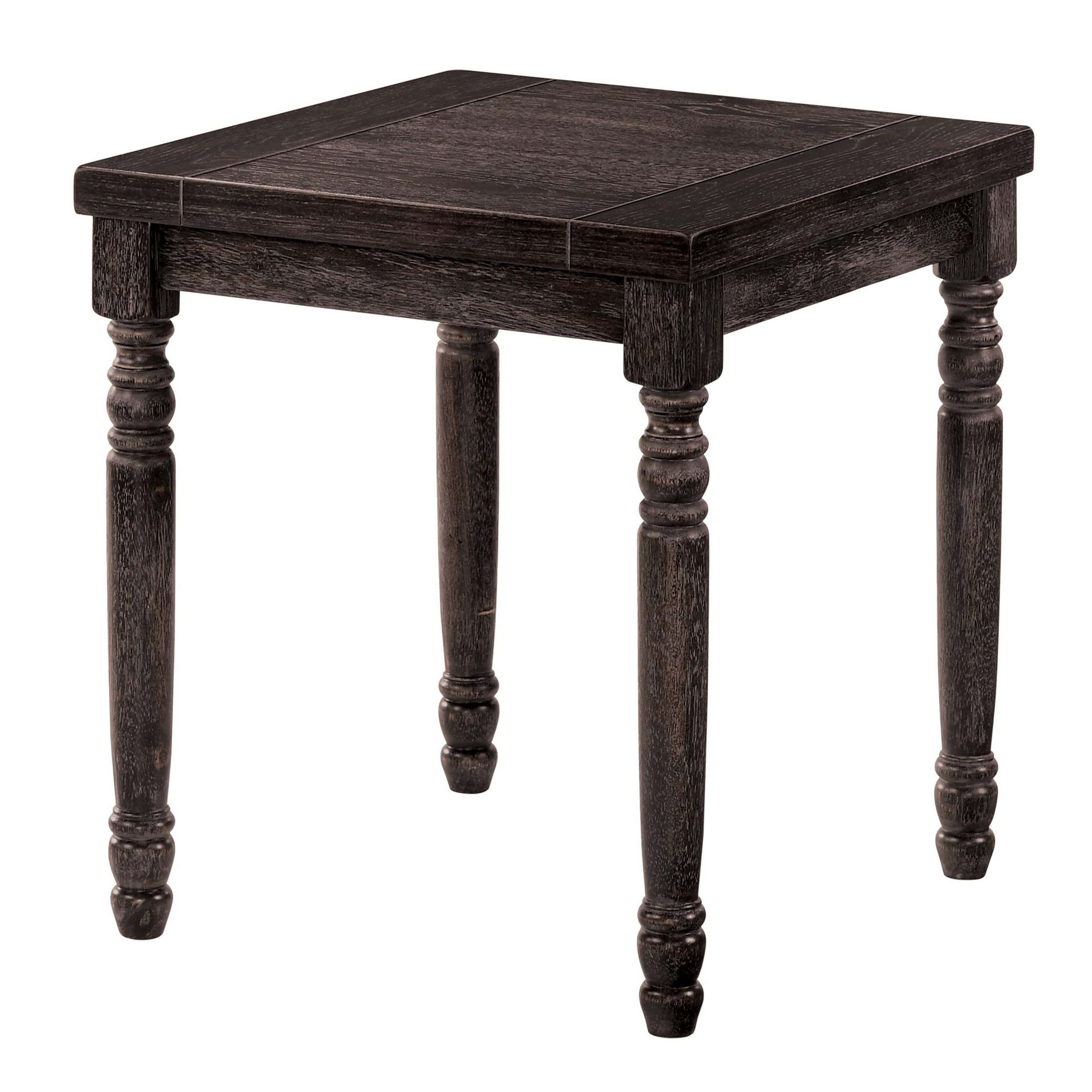 Alt View 2. Manhattan Lane - 3 Piece Coffee Table and End Table Set, Plank Style, Wheels, Weathered Gray - Gray.