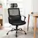 Alt View 2. Costway - Ergonomic High-Back Mesh Swivel Office Chair with Lumbar Support and Headrest - Black.