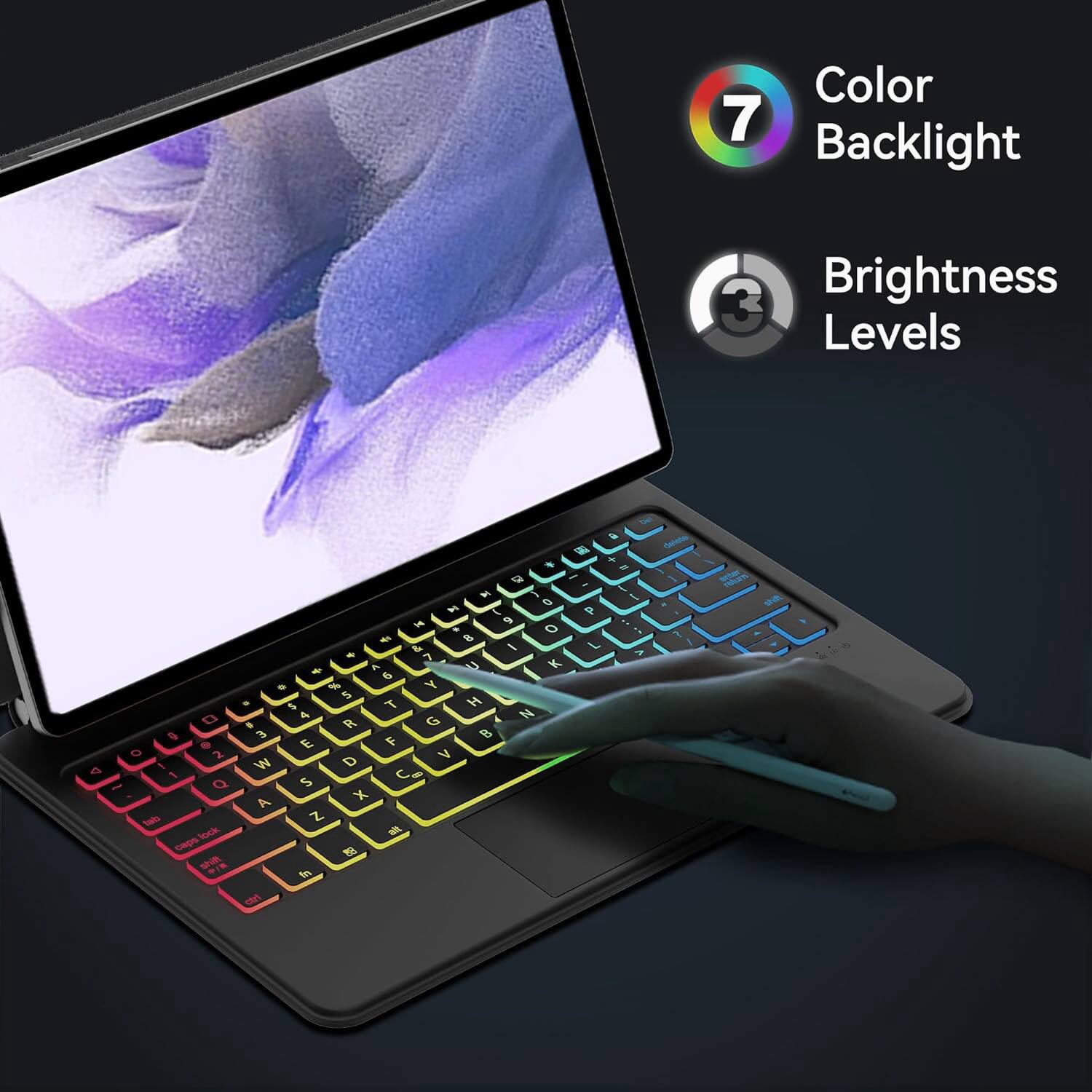 Color 7 Backlight 3 Brightness Levels